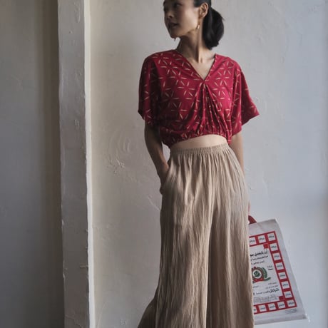 cotton wide pants