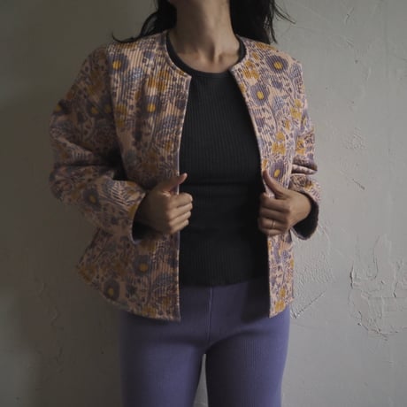block printed quilting jacket