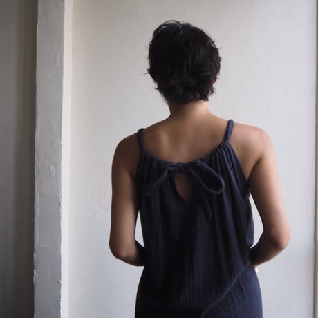 gase cotton 2way A line dress