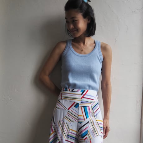 round neck knit tank