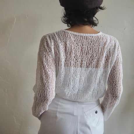 stretch lace pullover