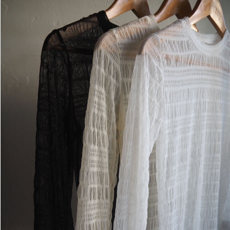 sheer shirring tops