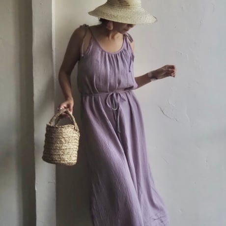 gaze cotton 2way dress