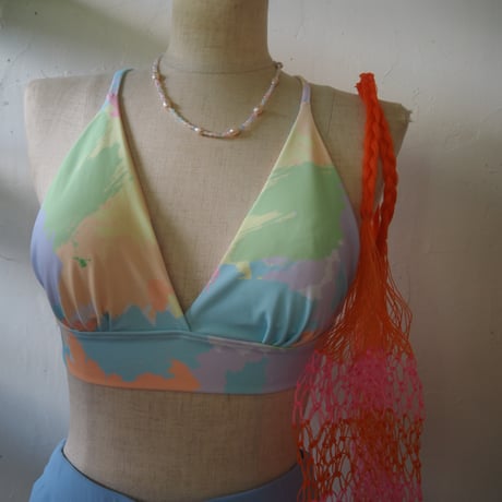 back cross bra & short pants bikini
