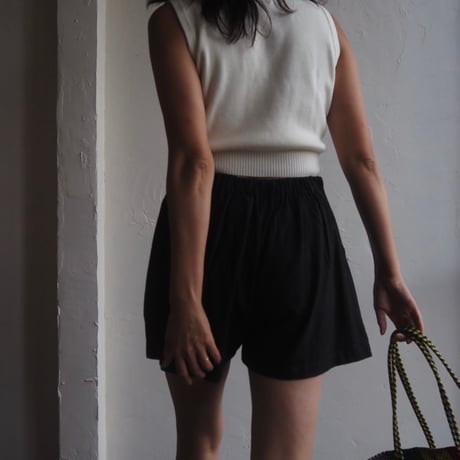 cotton flare short pants