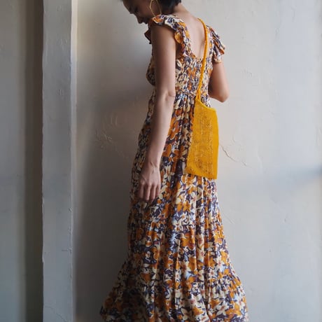 frill sleeve summer dress
