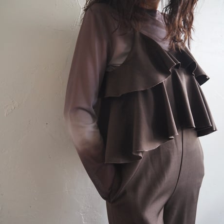 twill frill salopette