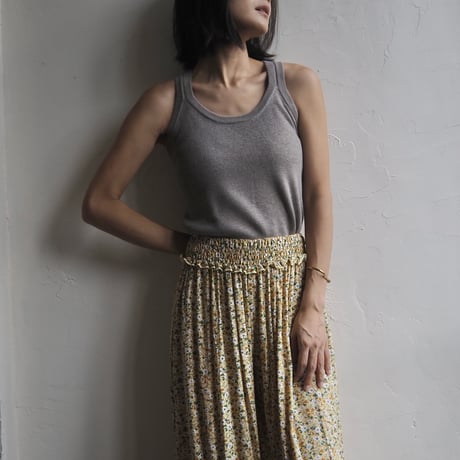 round neck knit tank