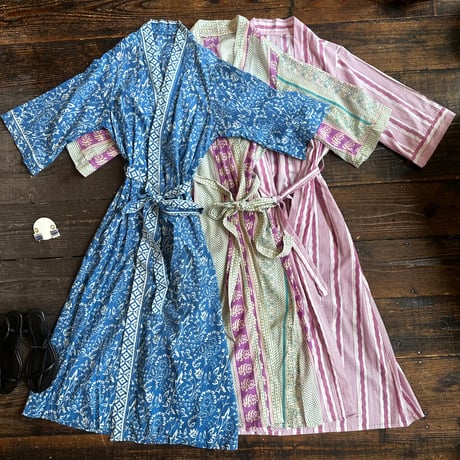 cotton printed long gown