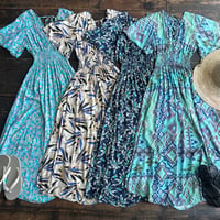 back ribbon flare dress
