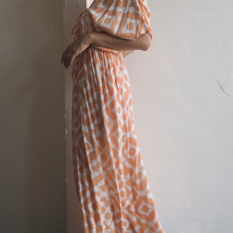 v neck long dress