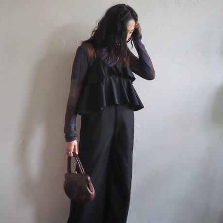 twill frill salopette