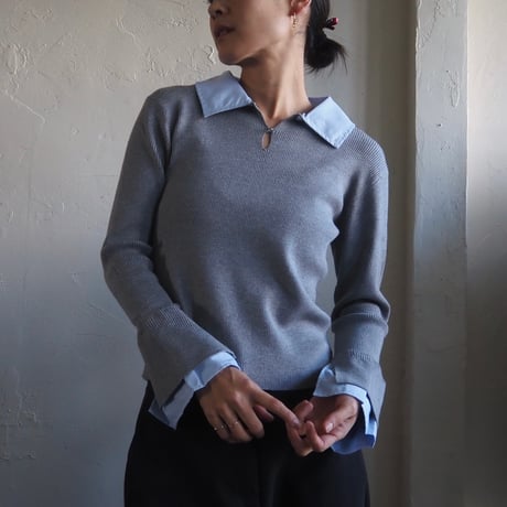 docking shirt knit tops