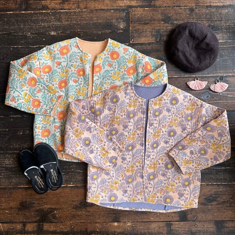 block printed quilting jacket