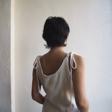 gaze cotton straight dress