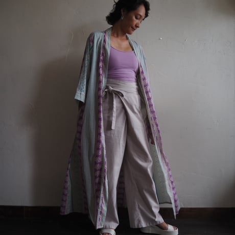 cotton printed long gown