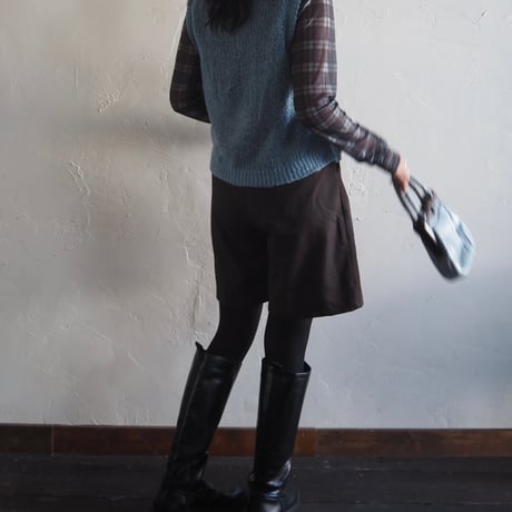 sky blue knit vest