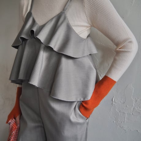 twill frill salopette