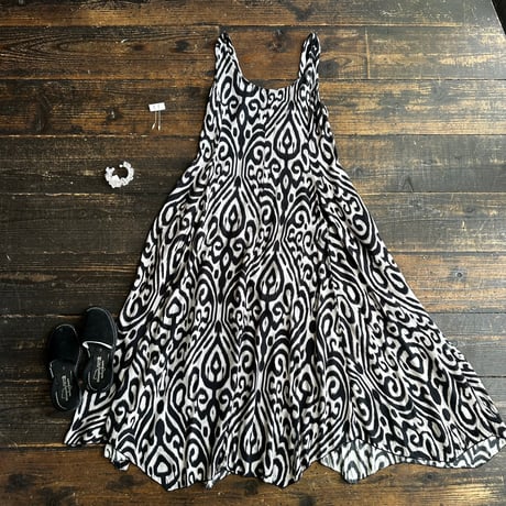 zig zag flare dress
