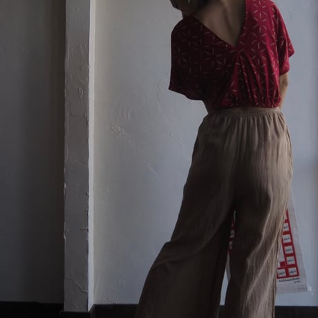 cotton wide pants