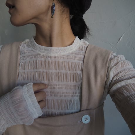 sheer shirring tops