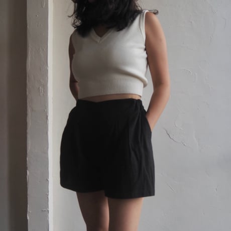 cotton flare short pants