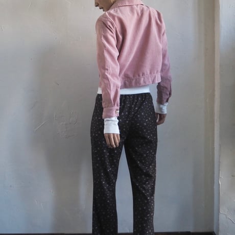 classic mini flower flare pants