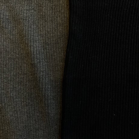 round neck rib knit tank