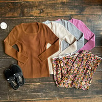 U neck rib tops