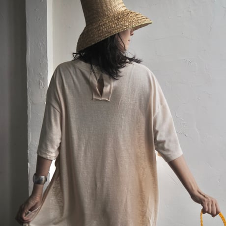 back slit tee tunic