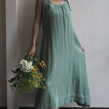 gaze cotton 2way dress