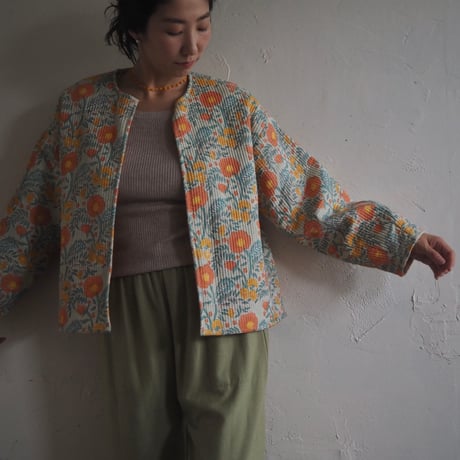 block printed quilting jacket