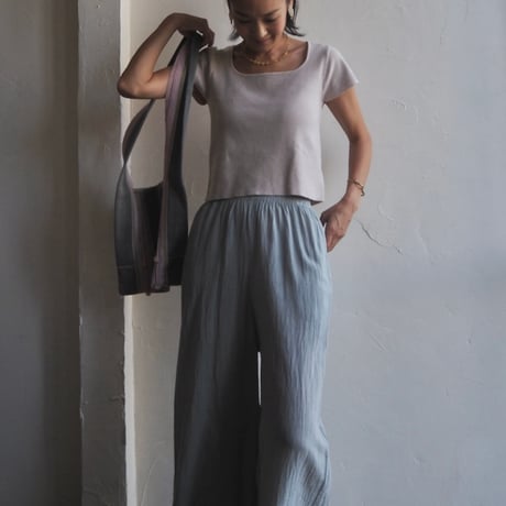 cotton wide pants