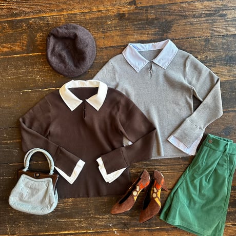 docking shirt knit tops