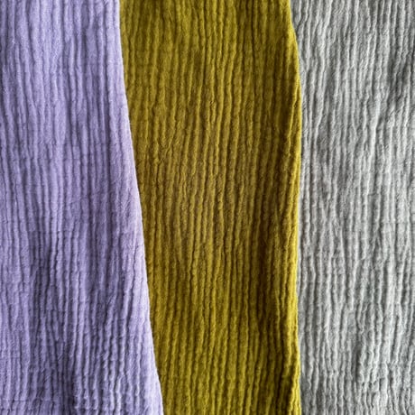 double gauze cotton wide pants