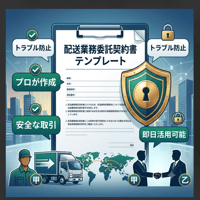 【軽貨物・配送業向け】ドライバー業務委託契約書ひな形｜トラブルを防ぐ実務対応版
