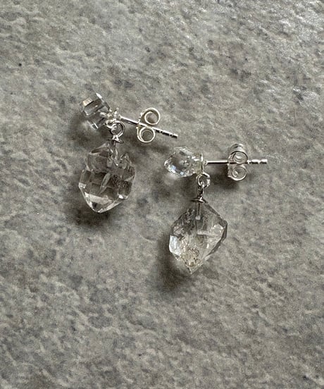 minamo with Herkimer earrings