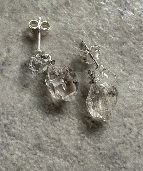 minamo with Herkimer earrings