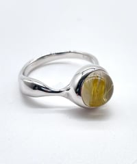 minamo ring Gold Rutilated Quartz、 ゴールドルチルクォーツ