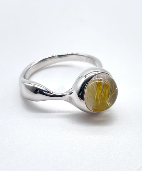 minamo ring Gold Rutilated Quartz、 ゴールドルチルクォーツ