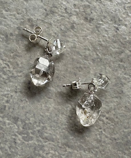 minamo with Herkimer earrings