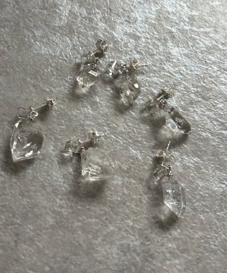 minamo with Herkimer earrings