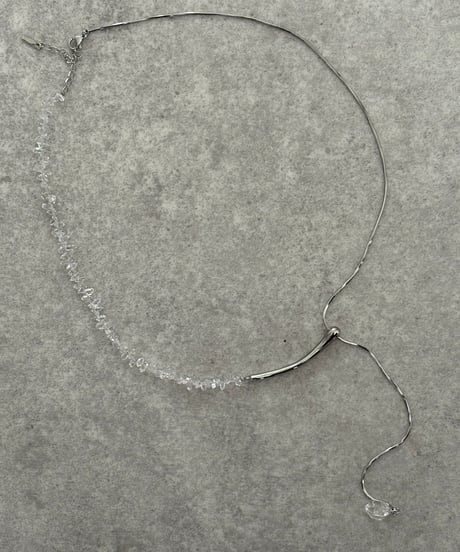 minamo with Herkimer diamonds necklace ハーキマーダイヤモンドネックレス