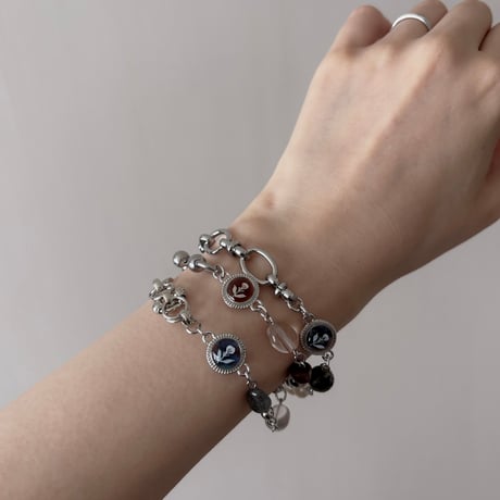 assort chairn & stone bracelet