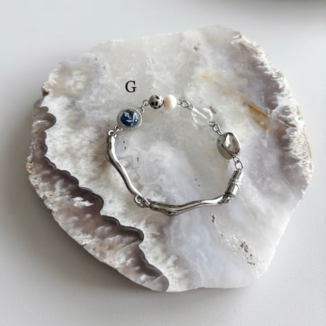 assort chairn & stone bracelet