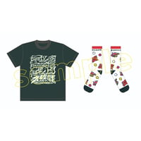 【受注販売限定】第二回愛しのボカン大作戦 着て光る！ 蓄光ボカンTシャツ& 履いて目立つ！ 総柄爆発ソックス セット