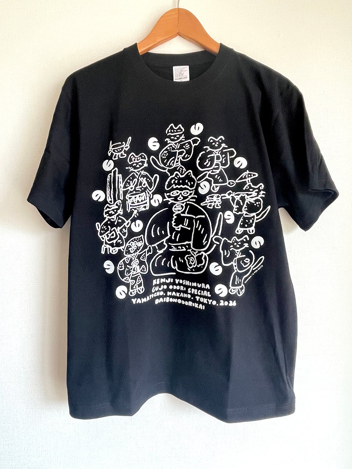 新作・残りわずか】のらぼん郡上おどりスペシャル Tシャツ／ブラック