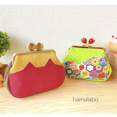 【HA-397】12cm/角型(黄リンゴ×アンティークゴールド)・カン付き
