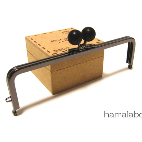 9月1日販売開始！廃盤大特価セール！【HA-b1256】16.5cm木玉/角型(黒色の木玉×ブラック)