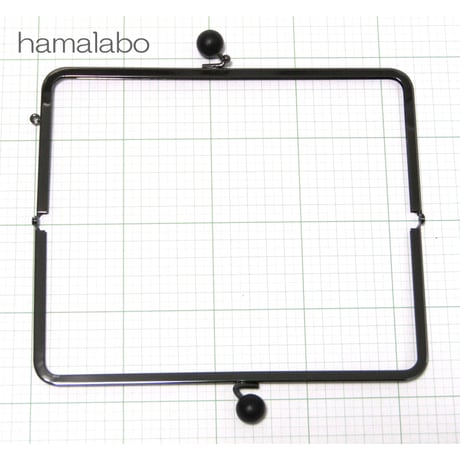 蔵出し！廃盤品の限定復活！【HA-336】22cm/角型(黒色の木玉×ブラック)